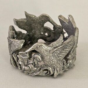 Free W/ Any Purchase  Vintage Pewter Hummingbird Votive Candleholder